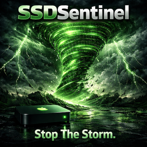 macOS Data Storm visualization showing rogue system processes